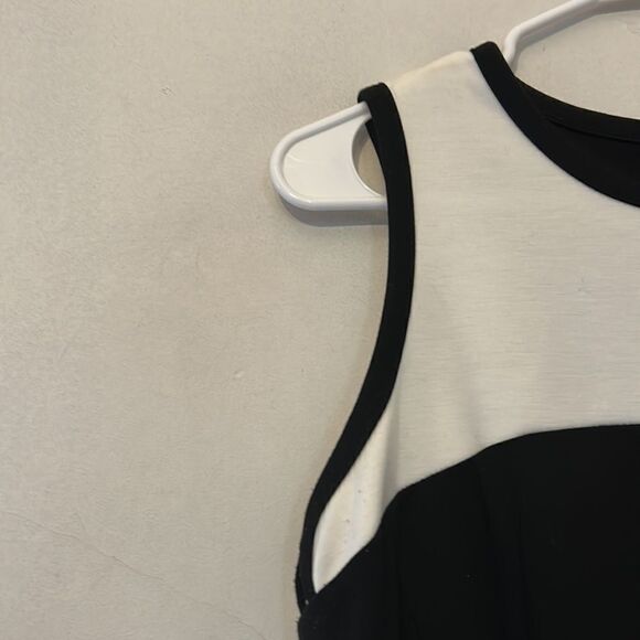 Calvin Klein sleeveless black white dress Size 6 - Picture 4 of 10